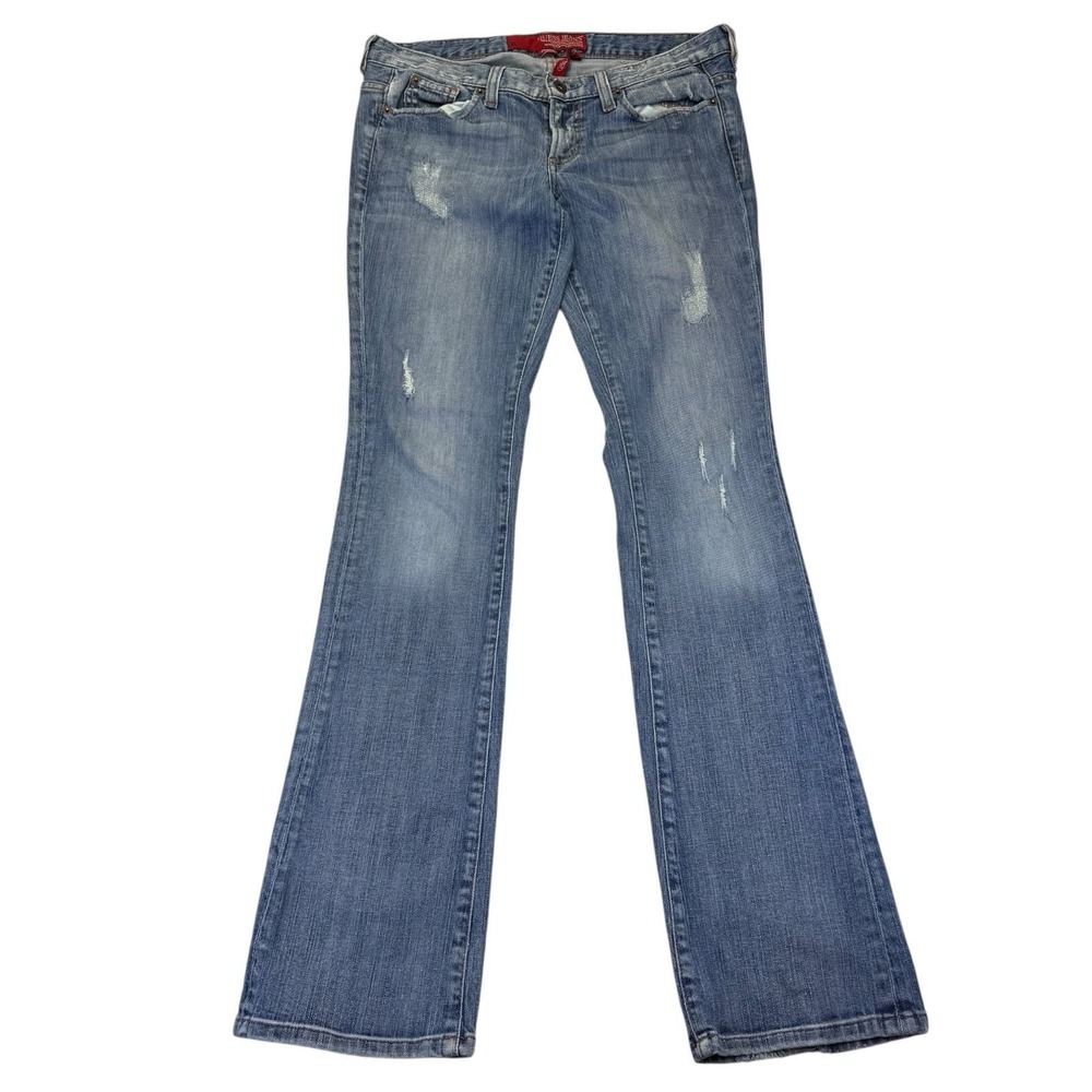 Guess Jeans Womens Size 29 Starlet Skinny Stretch Denim Blue Mid Rise (31X32)
